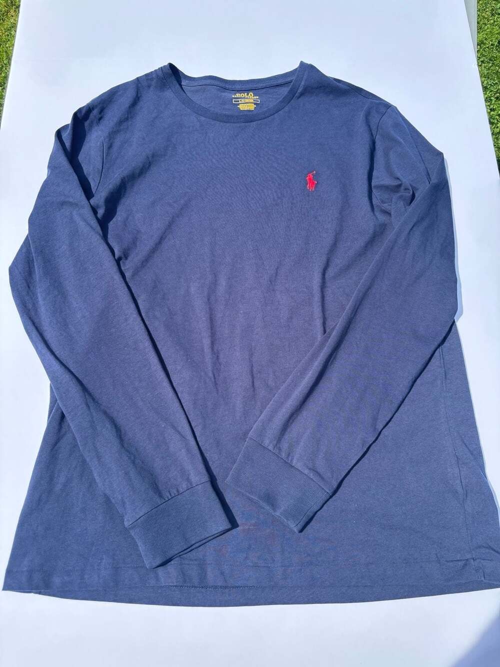 Polo Ralph Lauren Long Sleeve T-Shirt Navy Blue Size Large